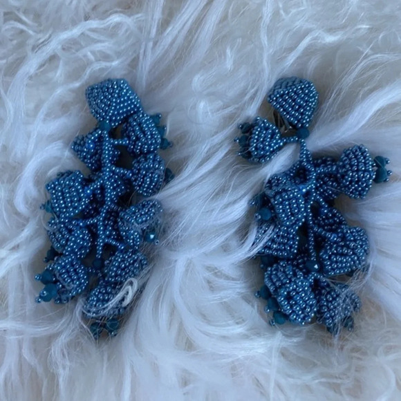 NWOT Sachin & Babi Grape Clip  Earrings - Picture 2 of 9